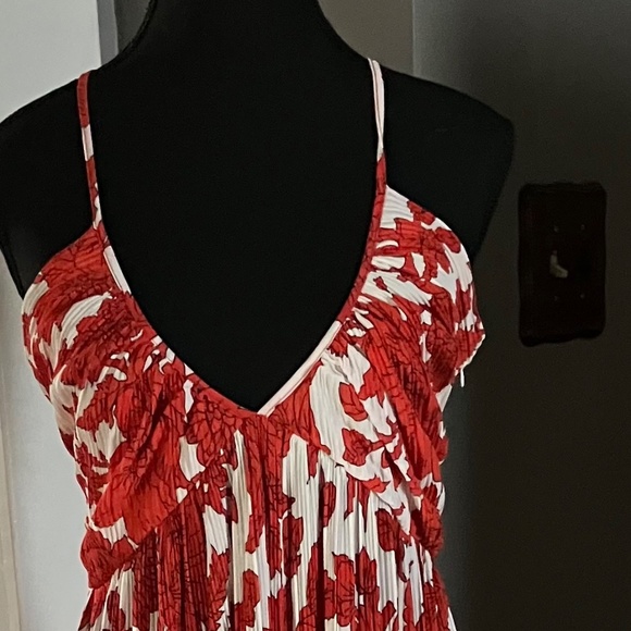 RED & WHITE MAXI DRESS - Picture 4 of 4